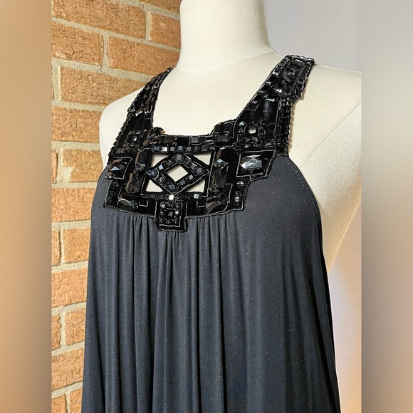 Boston Proper NWT black embellished swing dress - 12 - Picture 4 of 12